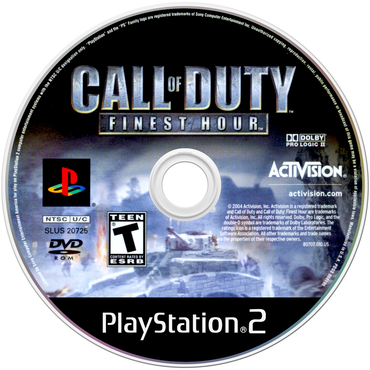 Call of Duty Finest Hour media 5 for Playstation 2